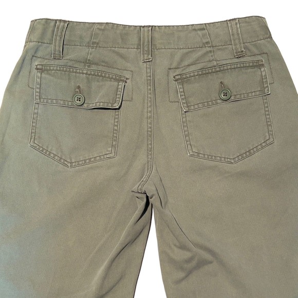 MOSSissue Capri‎ Cargo Capri  Wide Leg Cotton Khaki  & Army Green Lot of 2  SZ 5 - Picture 4 of 16